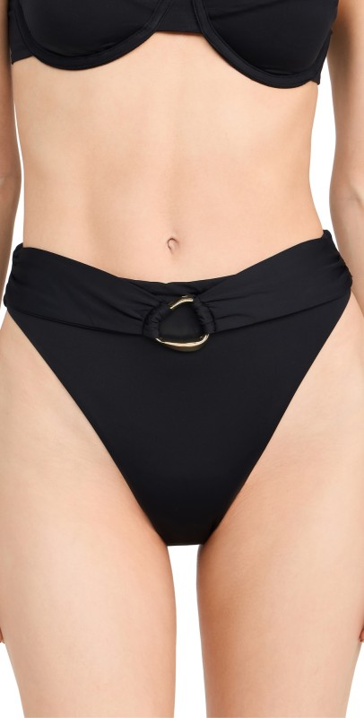 Riot Swim Nour Bikini Bottoms Black