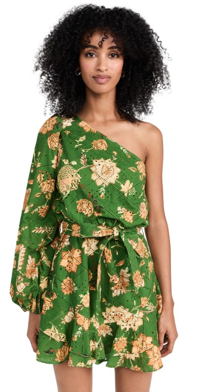 Hemant and Nandita Dija Short Dress Green
