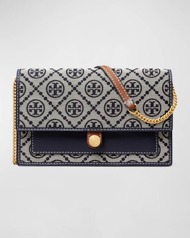 T Monogram Chain Wallet