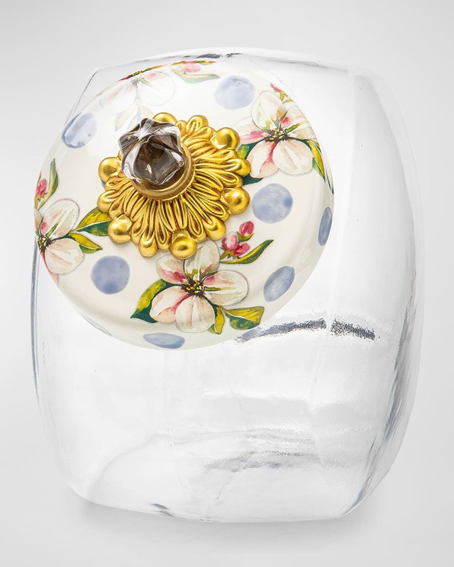 Sweets Jar with Wildflowers Enamel Lid