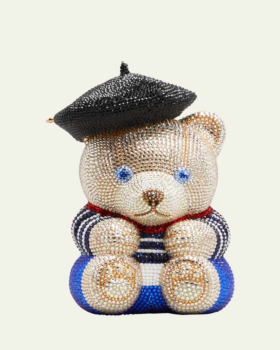 Teddy Bear Henri Crystal Clutch Bag