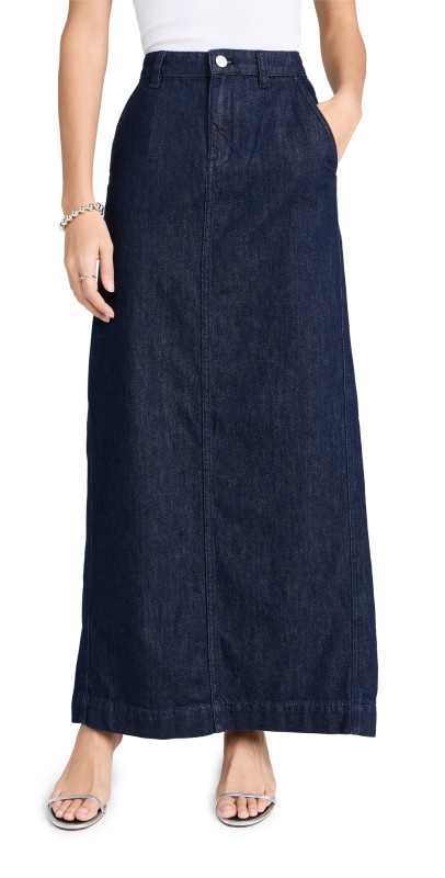 Theory Maxi Trouser Skirt Indigo