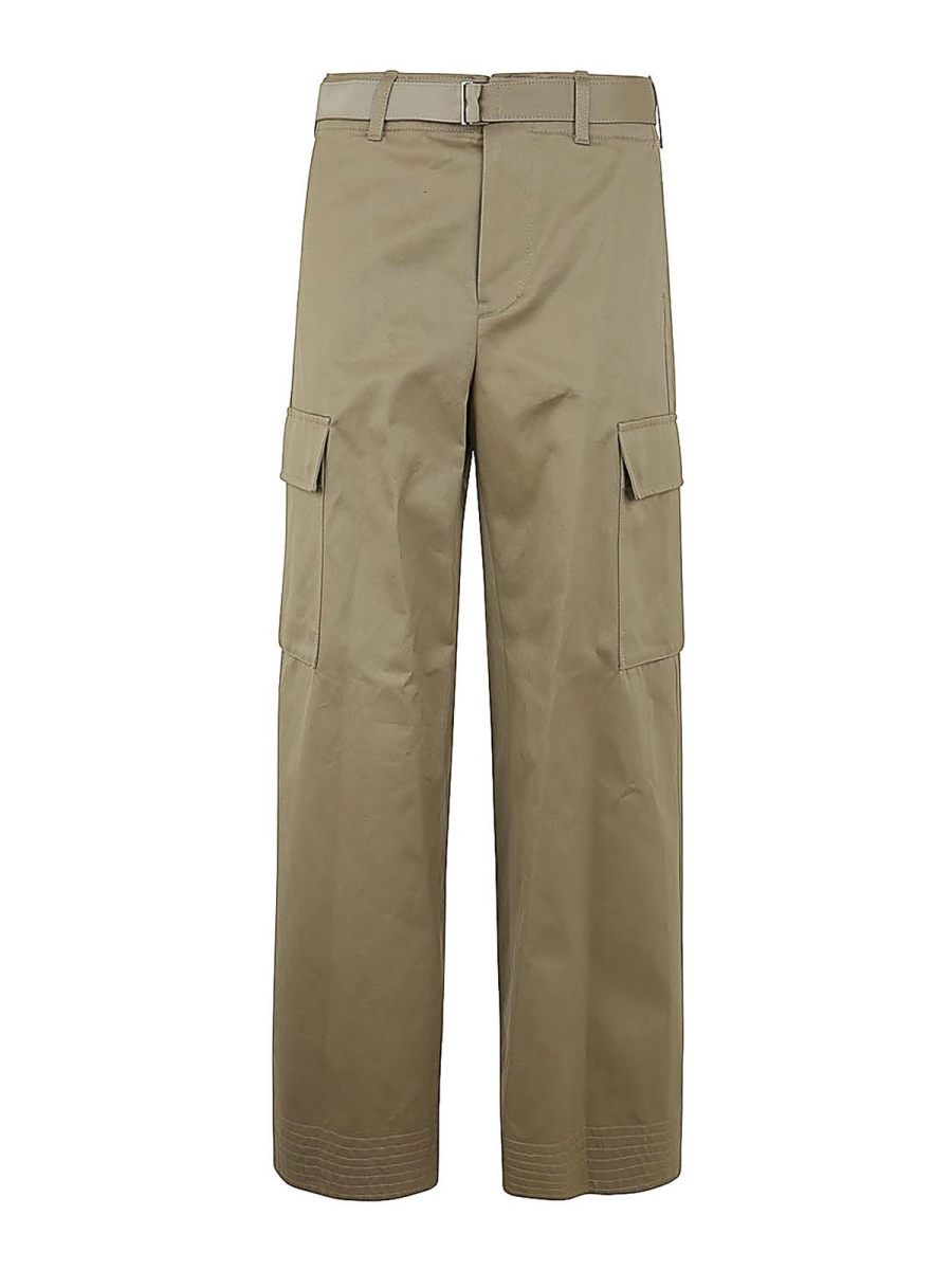 Sacai Pantalons Décontractés - Marron