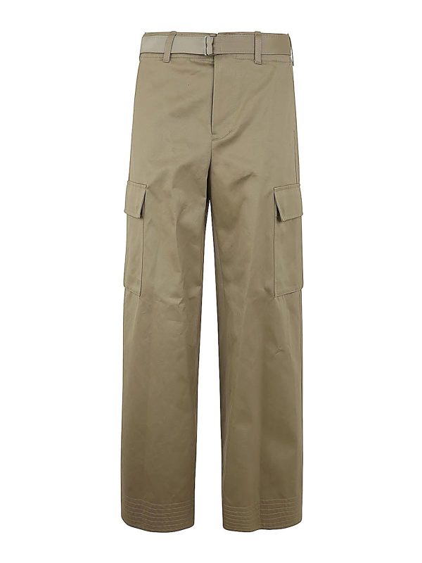 Sacai Pantalons Décontractés - Marron