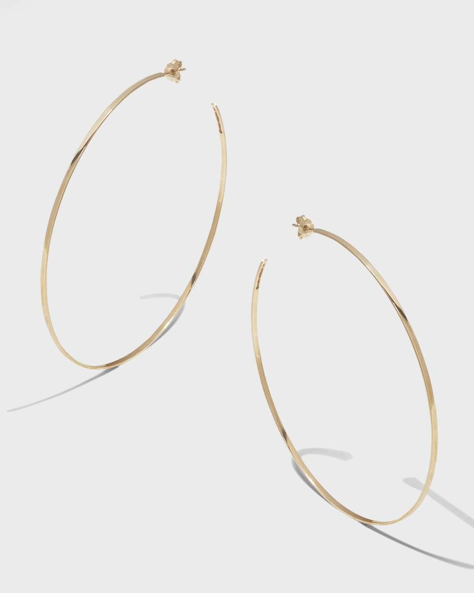 14k Gold Mega Lana Hoop Earrings