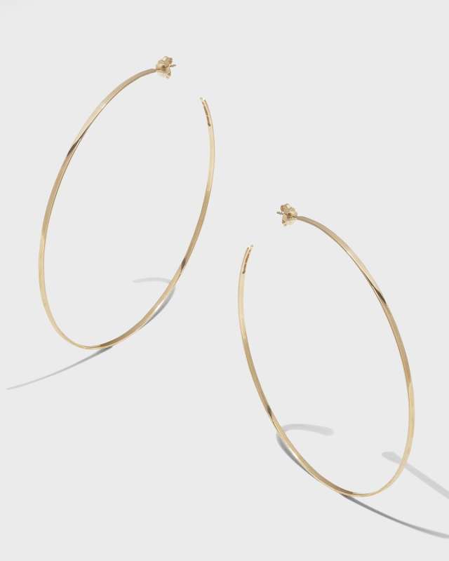 14k Gold Mega Lana Hoop Earrings