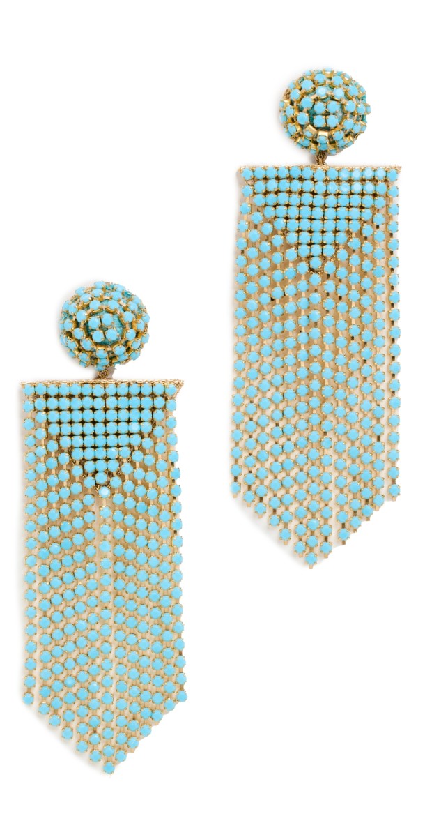 Deepa Gurnani Deepa By Deepa Gurnani Fanning Earrings Turquois