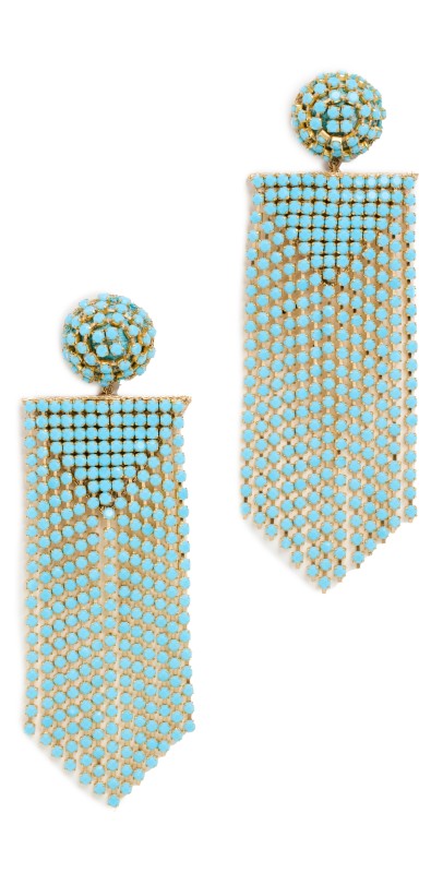 Deepa Gurnani Deepa By Deepa Gurnani Fanning Earrings Turquois