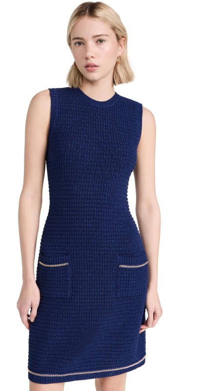 Shoshanna Saige Dress Deep Blue
