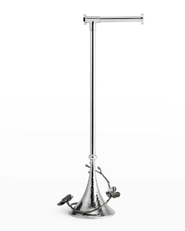 Black Orchid Toilet Paper Stand