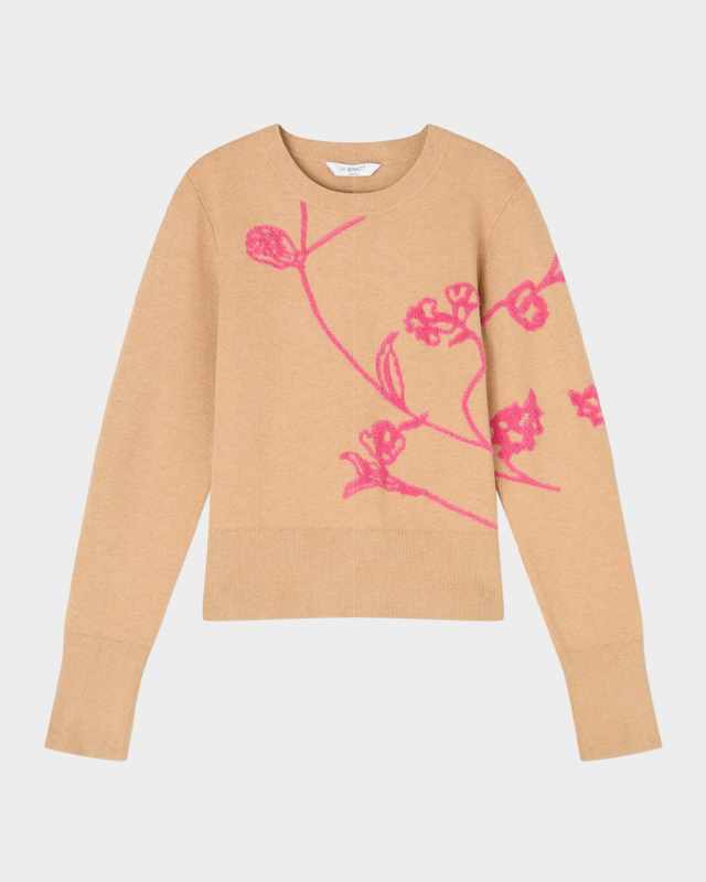 Henrietta Floral Intarsia Crewneck Sweat