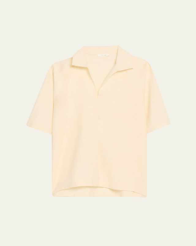 Wen Short-Sleeve Collared Top