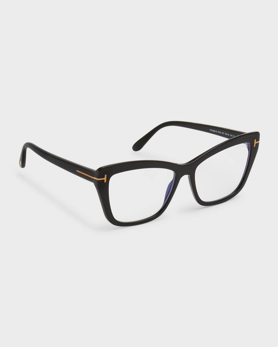 Blue Filtering Acetate Cat-Eye Glasses