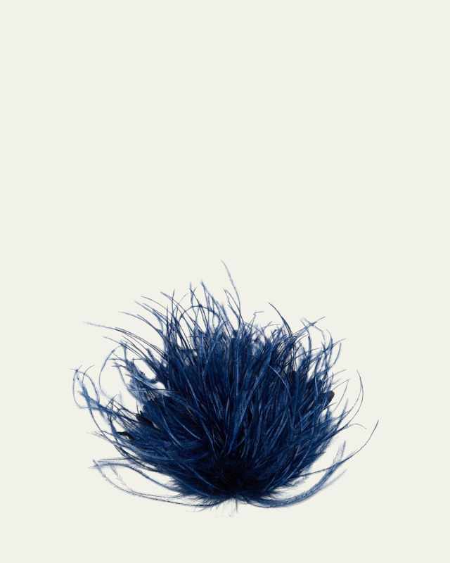 Meryl Ostrich Feather Brooch