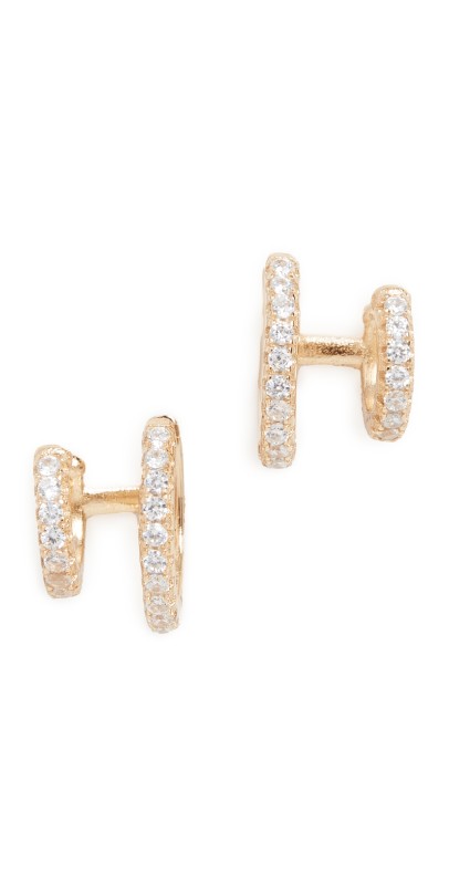SHASHI Katerina Double Earrings Gold