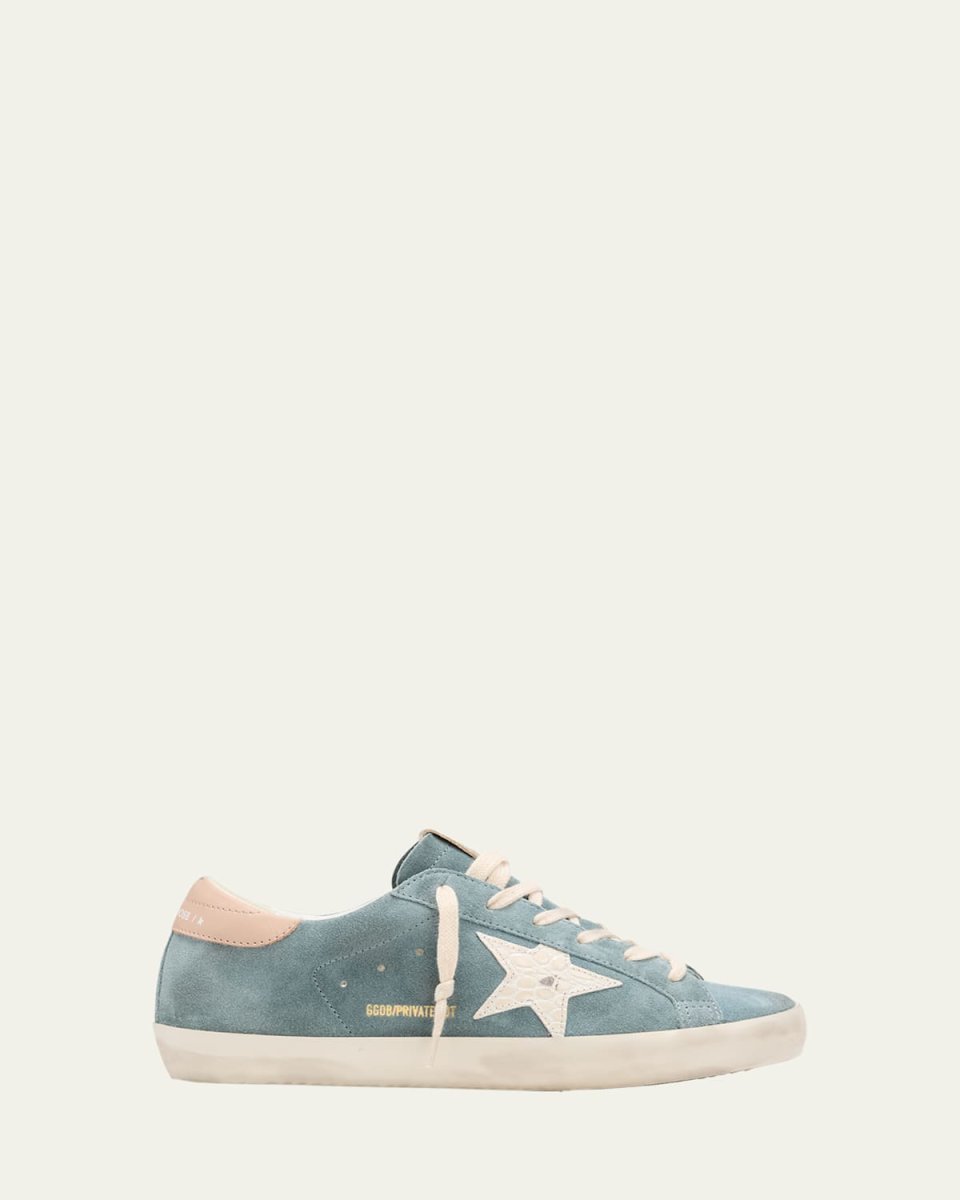 Superstar Mixed Leather Low-Top Sneakers