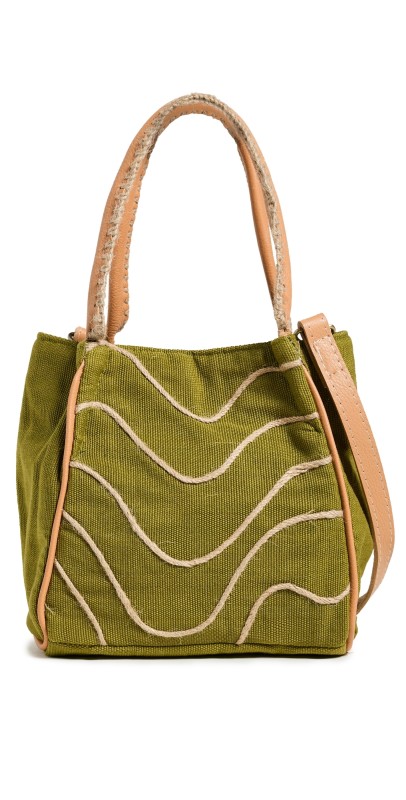 Mercado Global Flora Petite Tote Turf Moss