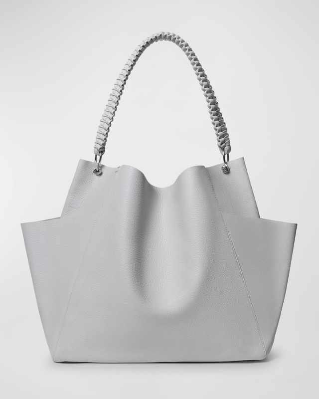 Grained Leather Shoulder Bag