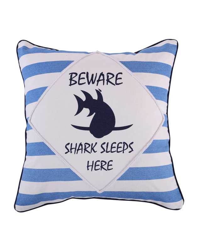 Sammy Shark Beware Pillow