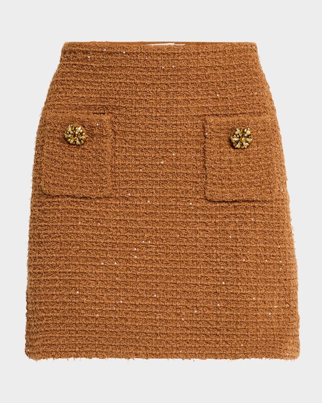 Textured Knit Mini Skirt