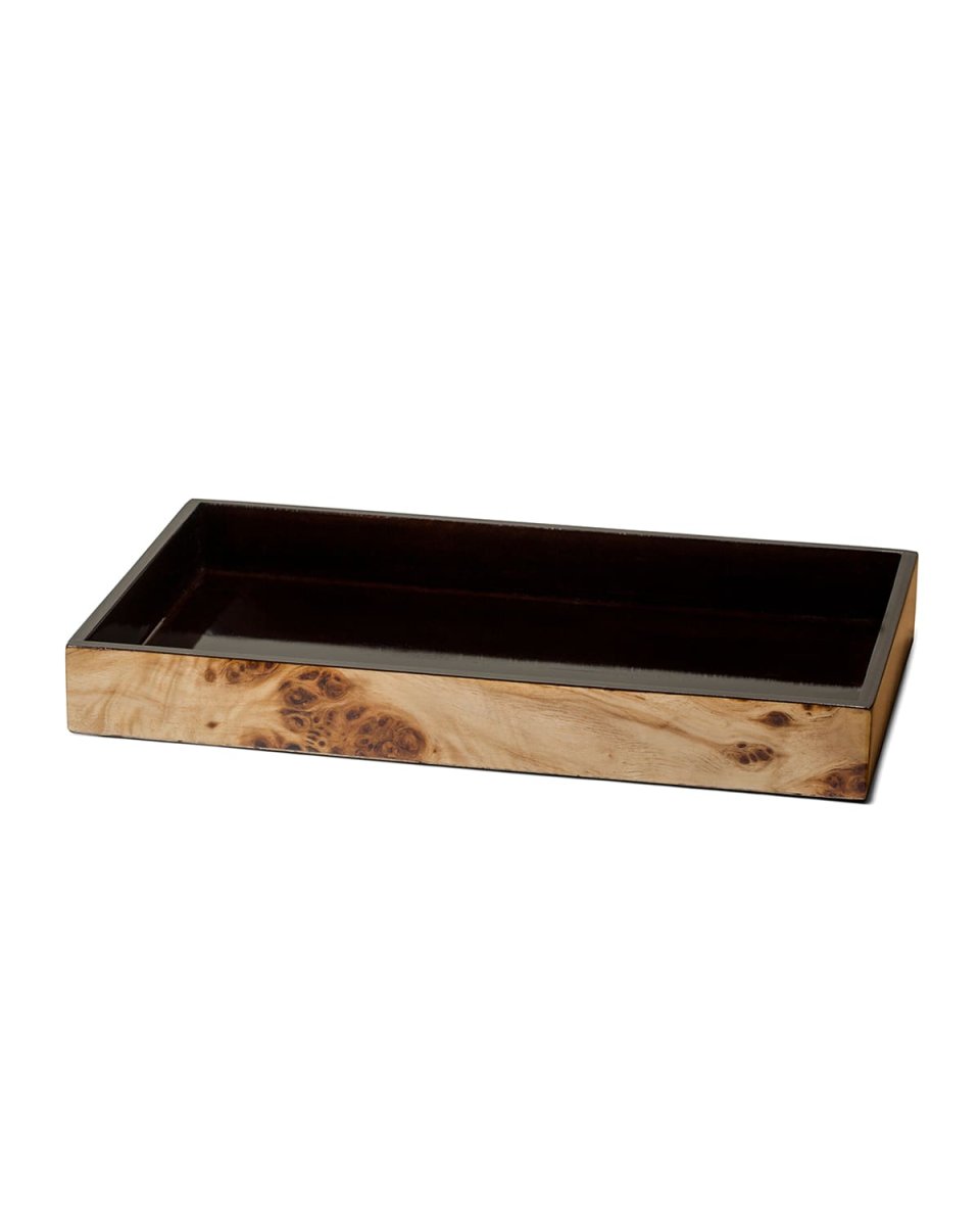 Burl Veneer Bath Tray
