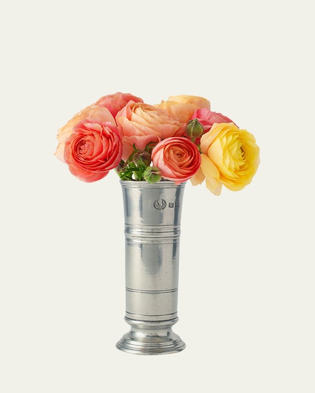 Footed Cylinder Vase