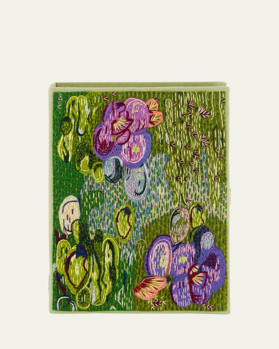 Monet Waterlilies Book Clutch Bag