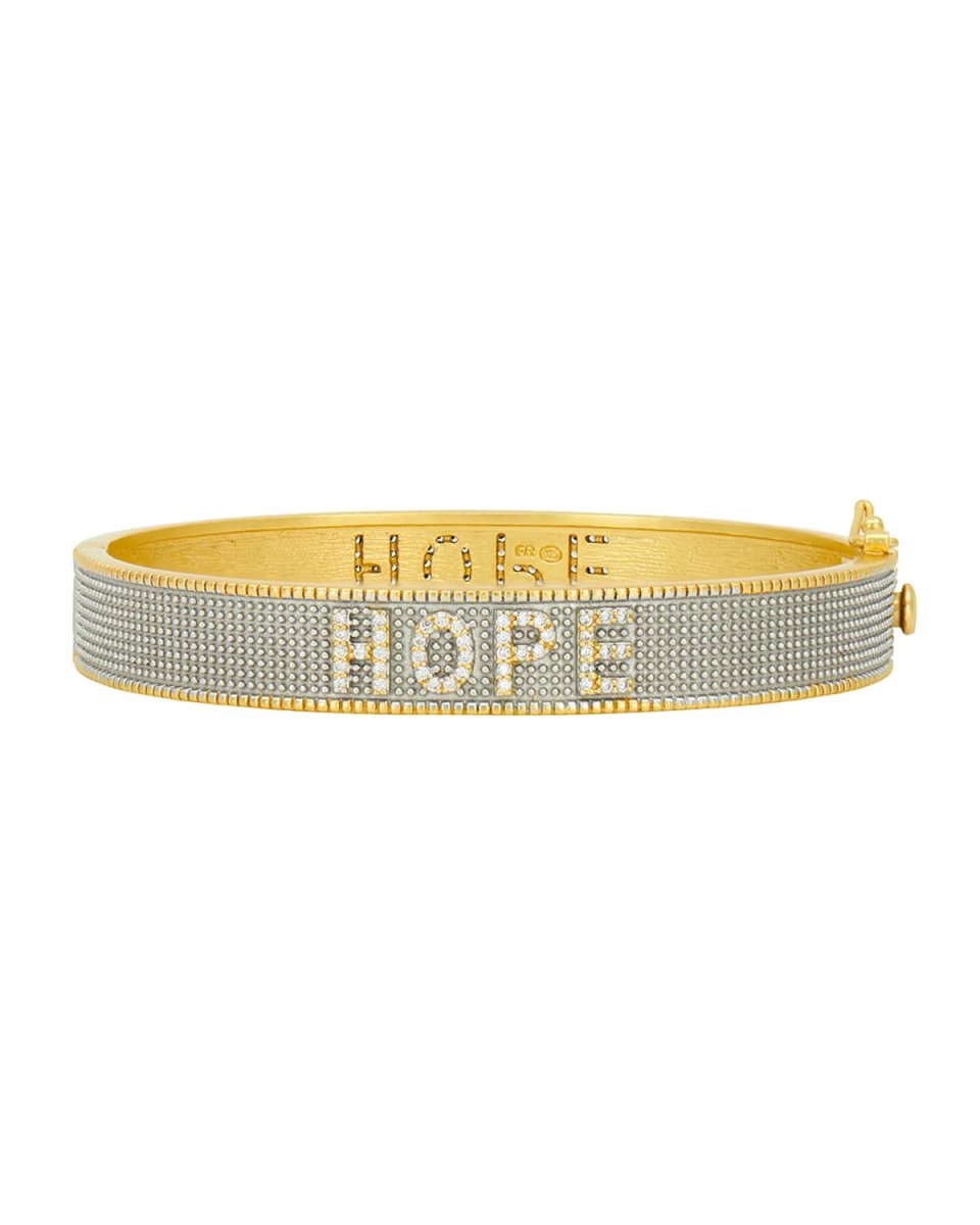 Hope Hinge Bangle Bracelet