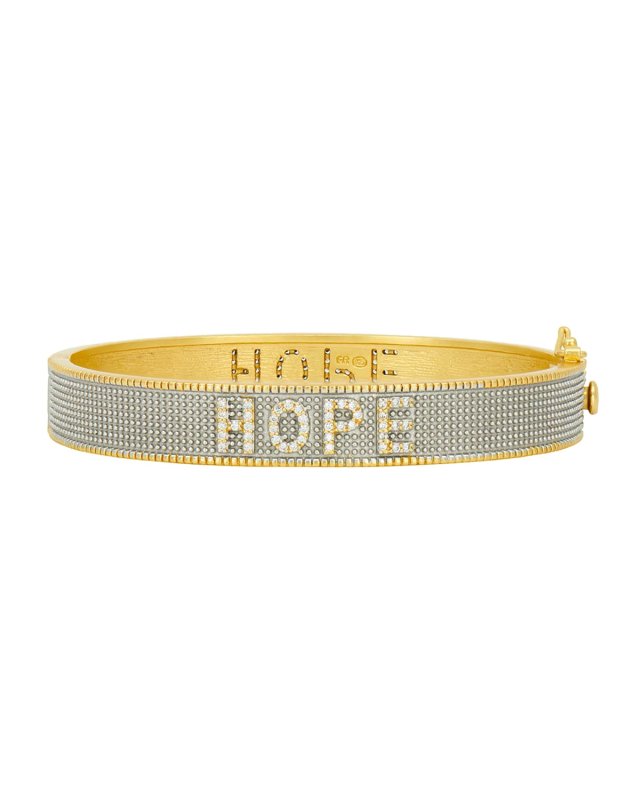 Hope Hinge Bangle Bracelet