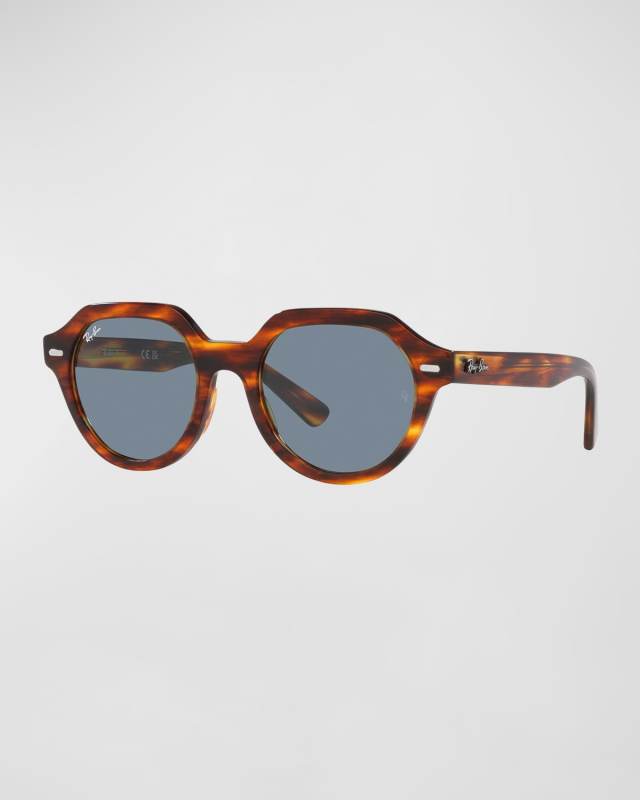 Gina Square Plastic & Crystal Sunglasses, 53MM
