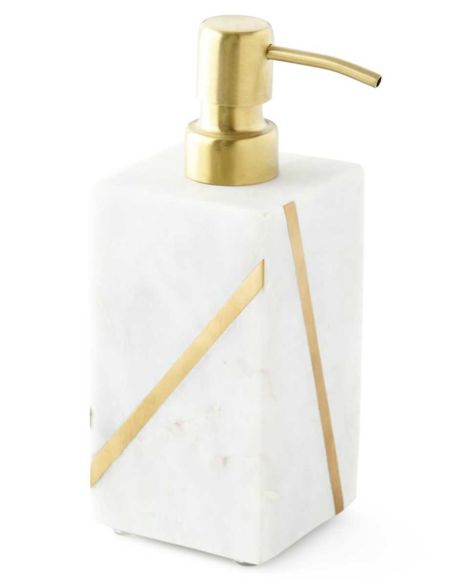 Marble Brass Lotion Dispenser
