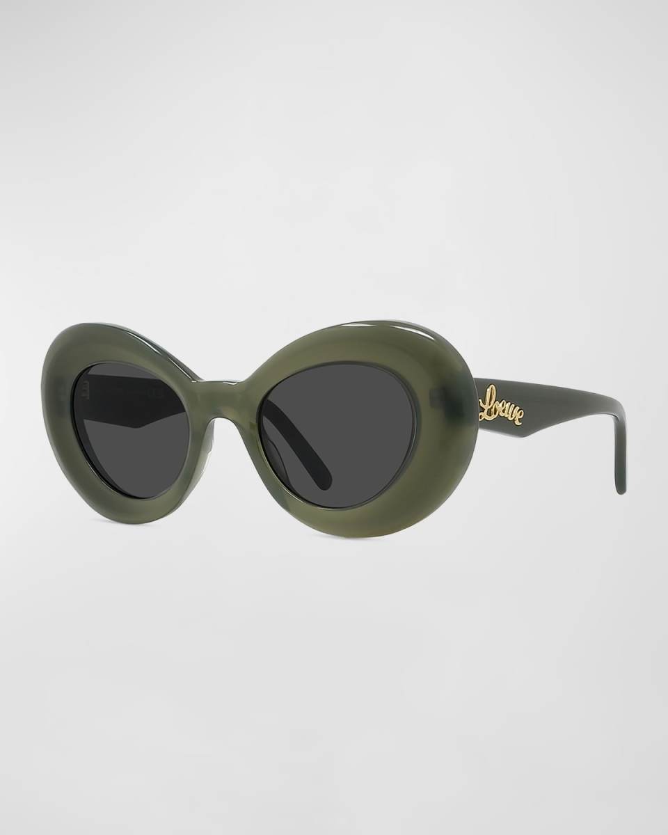 Curvy Logo Acetate Butterfly Sunglasses