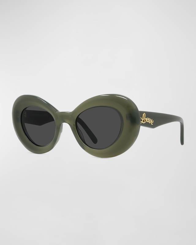 Curvy Logo Acetate Butterfly Sunglasses