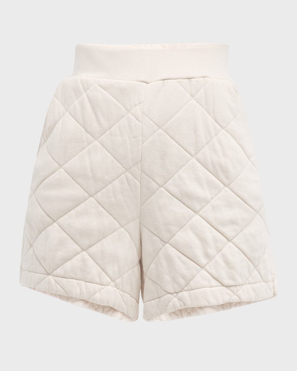 Quilted Midi Shorts