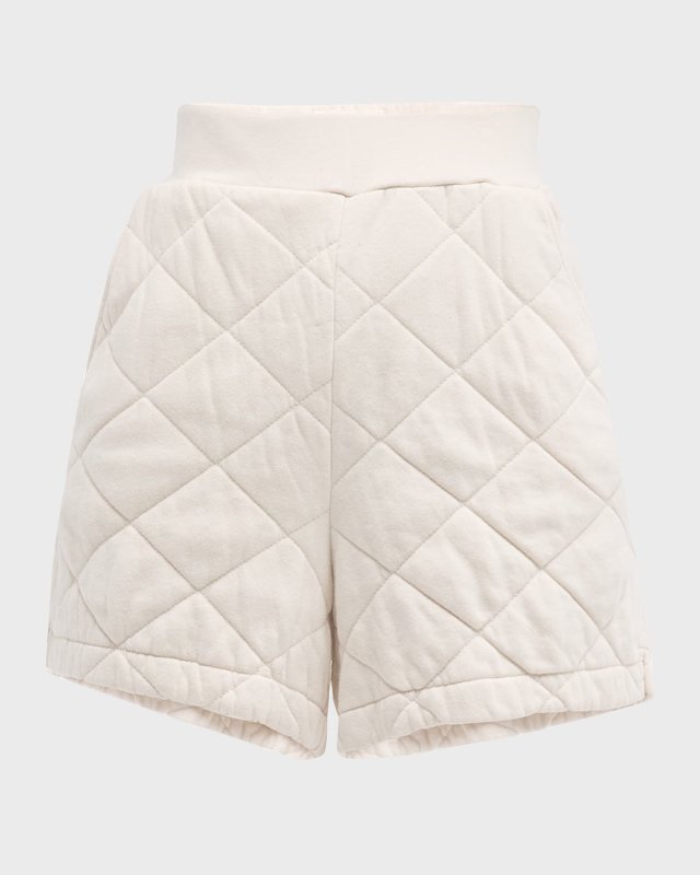Quilted Midi Shorts