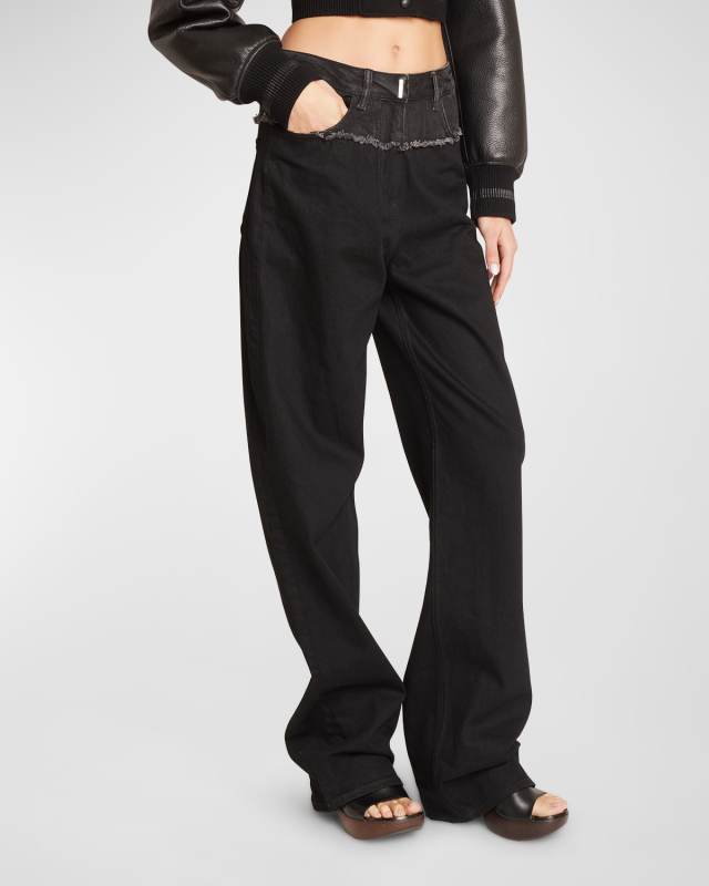 Big Mix Wide-Leg Denim Jeans