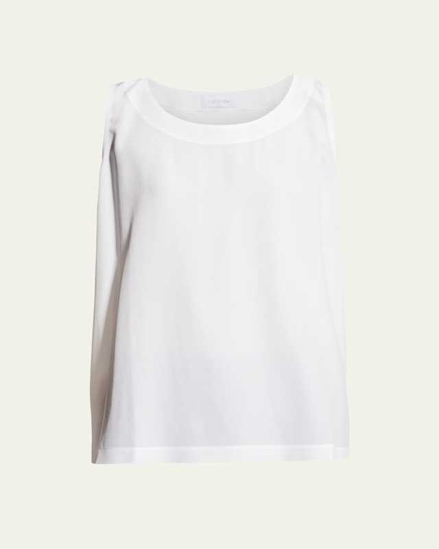 Lightweight Silk A-Line Shell