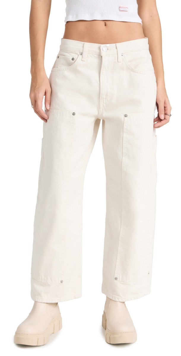 RE/DONE The Shortie Jeans Vintage White