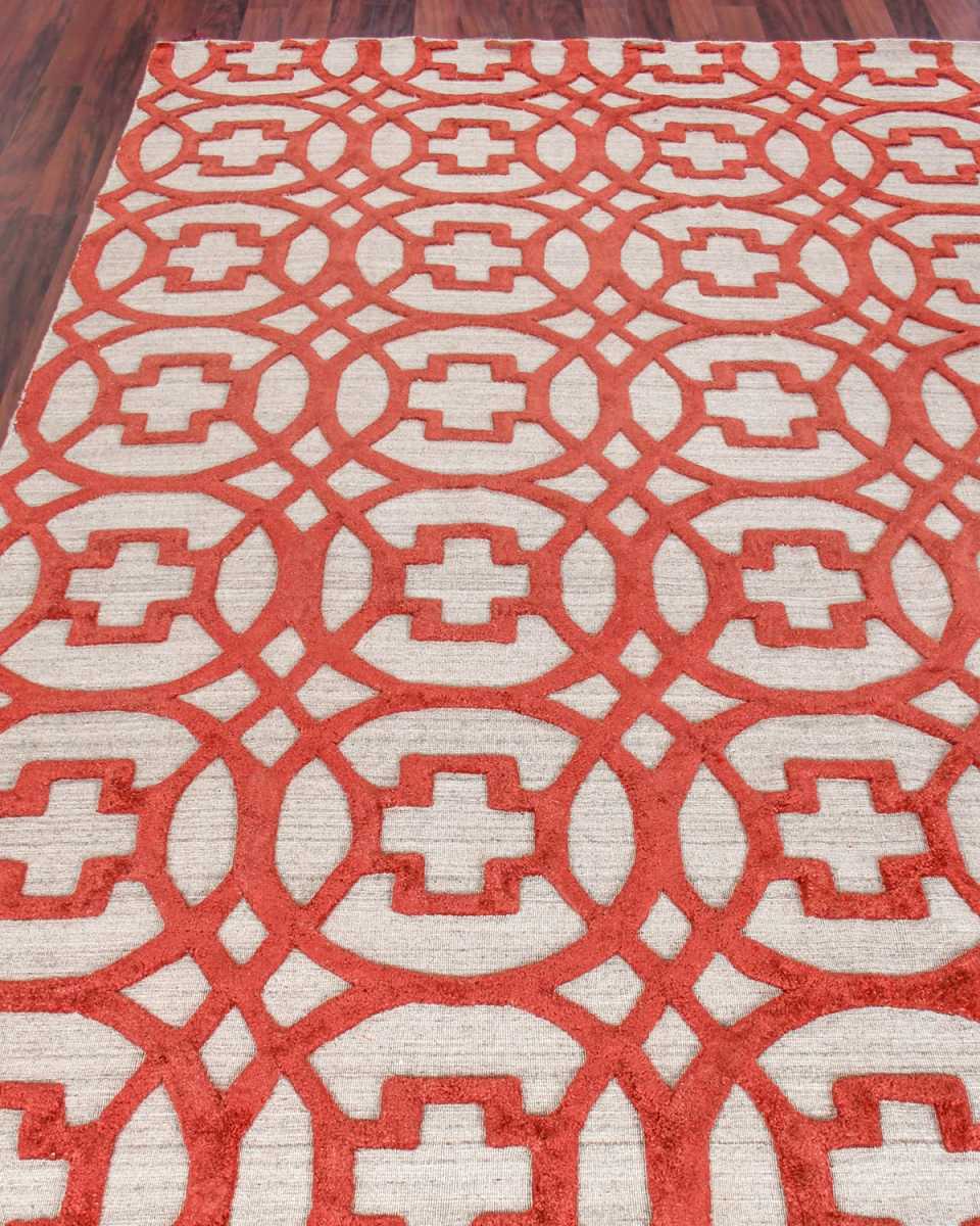 Belmar Circles Hand-Knotted Rug, 6' x 9'