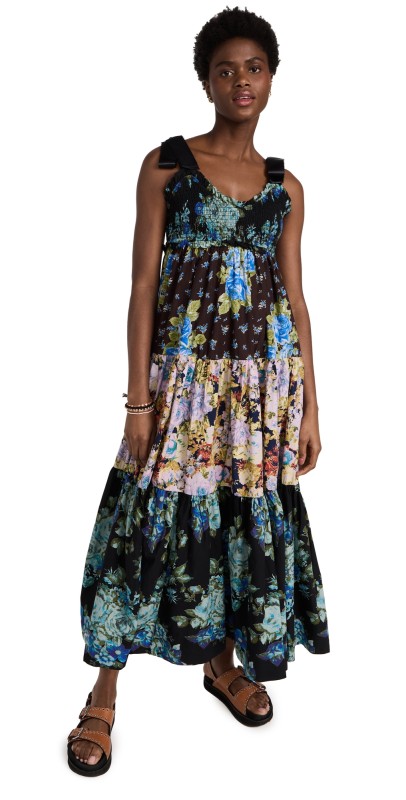 Free People Bluebell Maxi Dress Cool Combo
