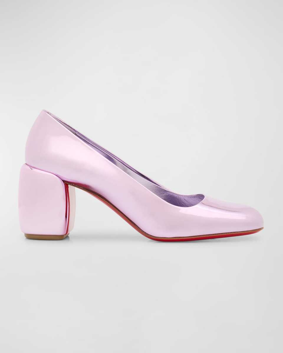 Minny Metallic Red Sole Pumps