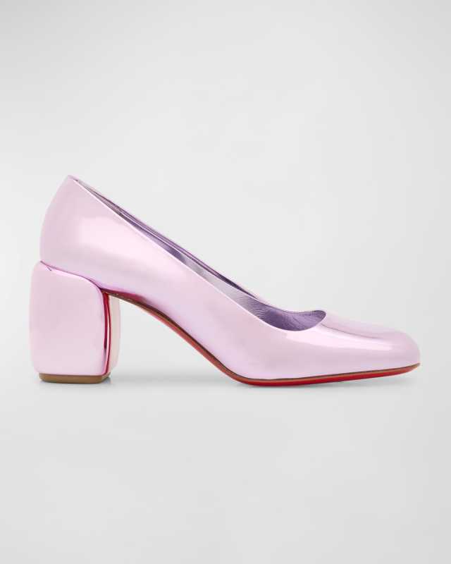 Minny Metallic Red Sole Pumps