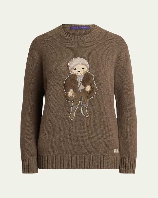 Winter Polo Bear Lofty Cashmere Sweat