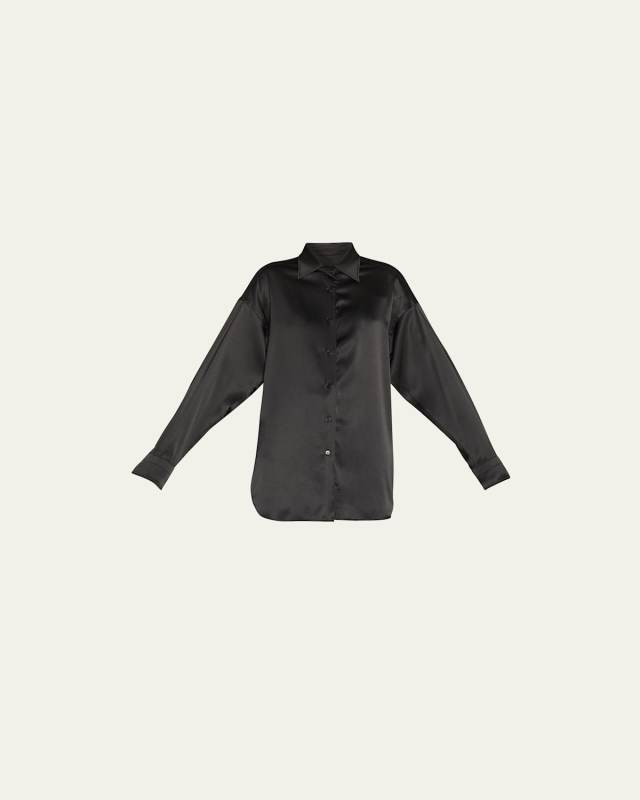 Button-Down Silk Shirt