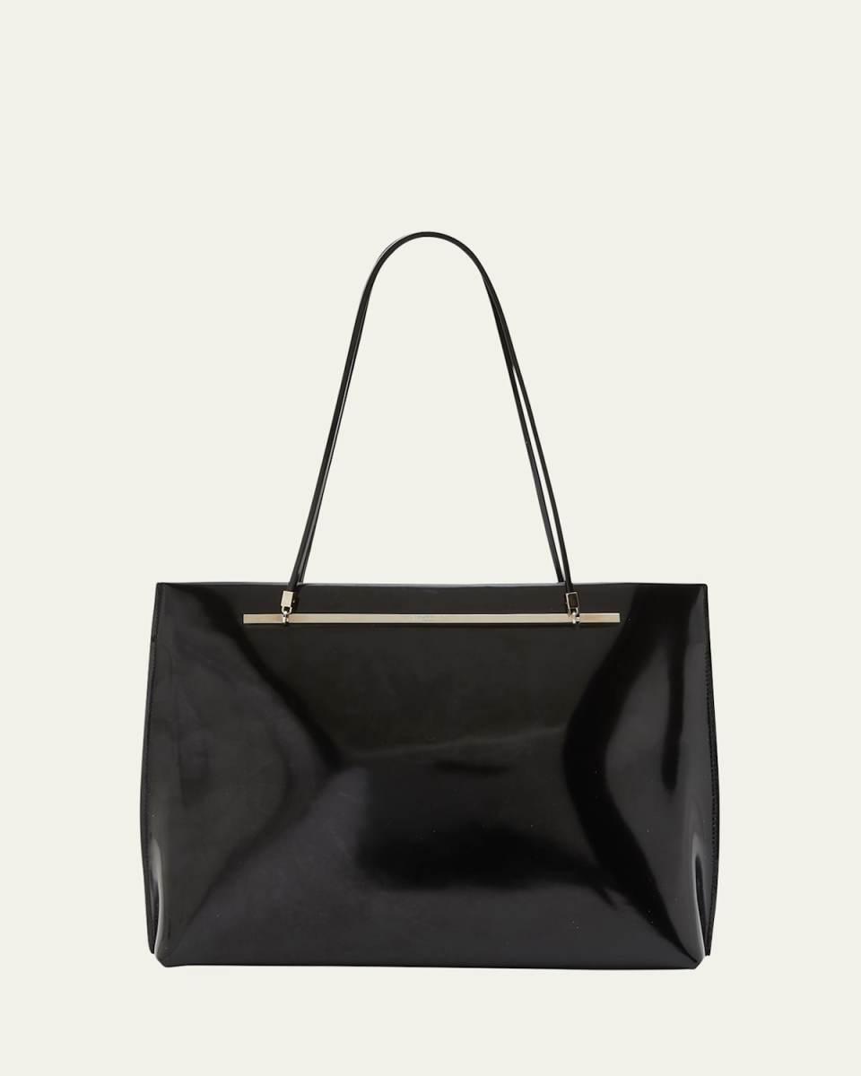Suzanne Shopping Tote Bag in Patent Leather