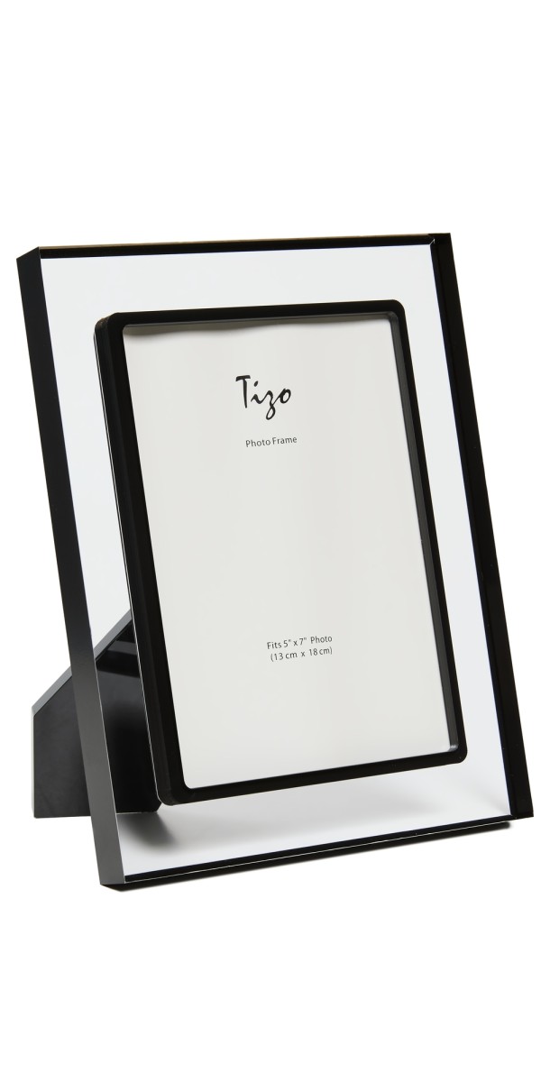 Tizo Design 5x7 Lucite Frame Clear w/ Black