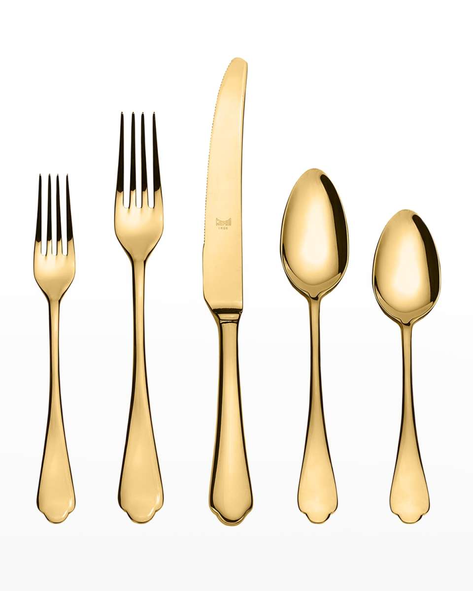 Dolce Vita Oro Mirrored 20-Piece Flatware Set