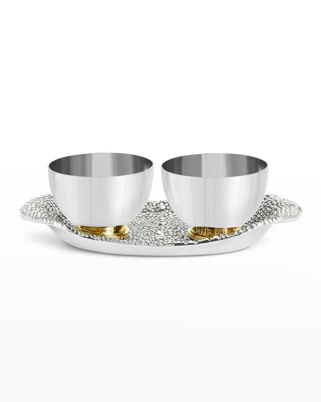Shagreen Double Dish Tray