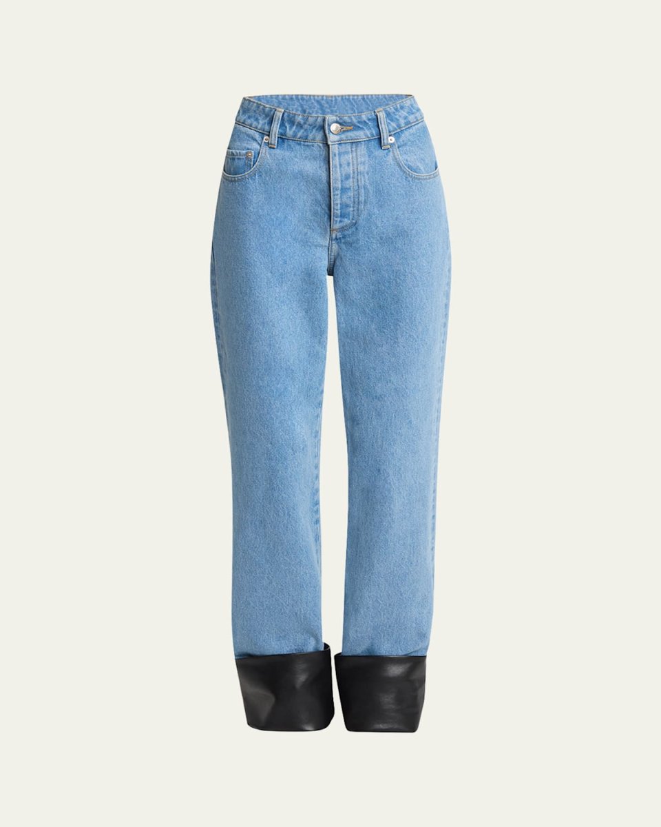 Raynee Jeans with Alt-Leather Cuffs