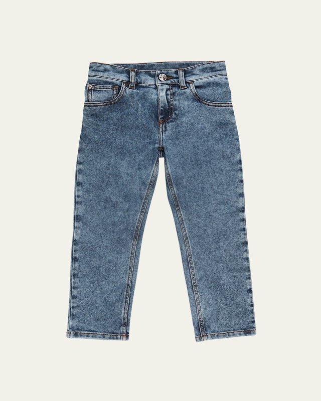 Boy's Vintage Wash Jeans, Size 4-